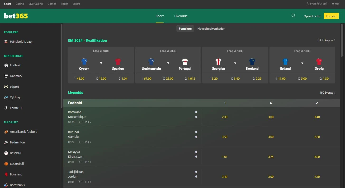 bet365 hjemmeside